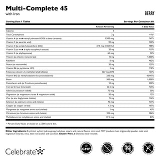 Multi-Complete 45 Bariatric Multivitamin med jern, tyggetabletter