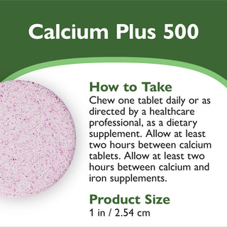 Calcium PLUS 500, tyggetabletter