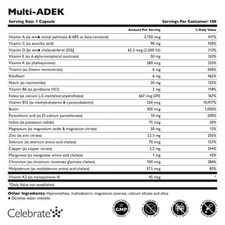 Multi-ADEK Vitamin uden jern, kapsler