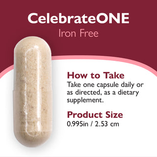 CelebrateONE Once Daily Bariatric Multivitamin uden jern, kapsler