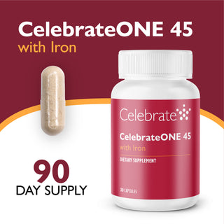 CelebrateONE 45 Bariatrisk multivitamin med jern, én gang dagligt, kapsler