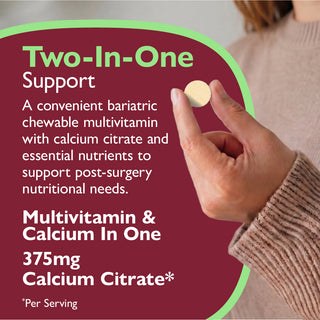 Essential Multi 2 i 1 Multivitamin med calcium, tyggetabletter
