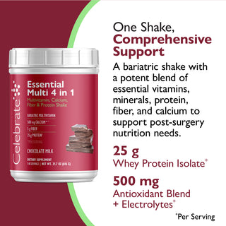 Essential Multi 4 i 1 Multivitamin med calcium + protein, pulver