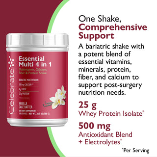 Essential Multi 4 i 1 Multivitamin med calcium + protein, pulver