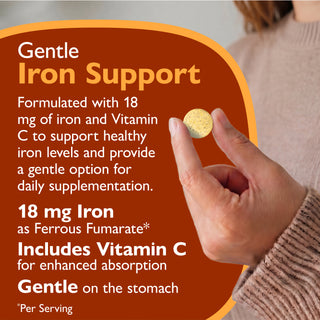 Jern 18 mg + Vitamin C, Tyggetablet, Orange 
