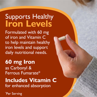 Jern 60 mg + C-vitamin, kapsler