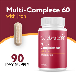 Multi-Complete 60 Bariatric Multivitamin med jern, kapsler