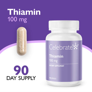 Thiamin Vitamin B1, 100 mg, kapsler